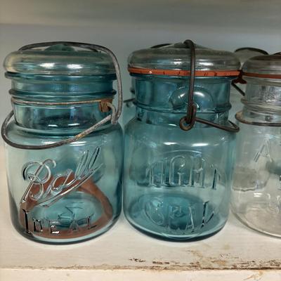 LOT 202: Antique/Vintage Canning Jars