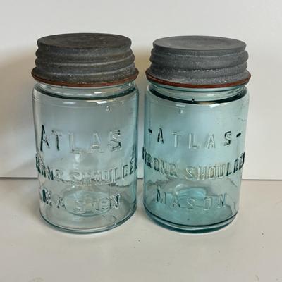LOT 203: Antique/Vintage Canning Jars