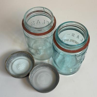 LOT 203: Antique/Vintage Canning Jars