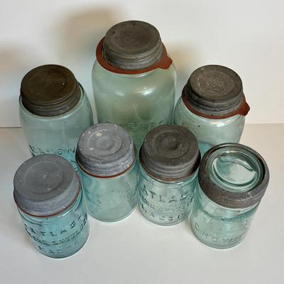 LOT 203: Antique/Vintage Canning Jars