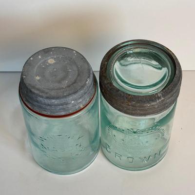 LOT 203: Antique/Vintage Canning Jars