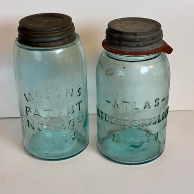 LOT 203: Antique/Vintage Canning Jars