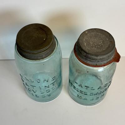 LOT 203: Antique/Vintage Canning Jars