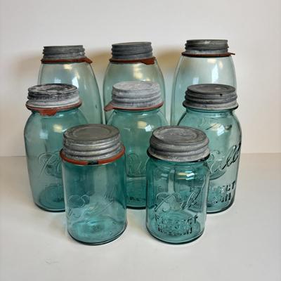 LOT 204: Antique/Vintage Canning Jars