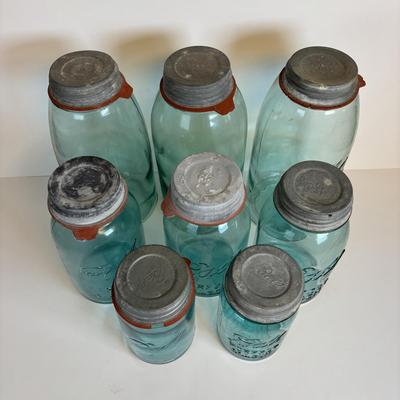 LOT 204: Antique/Vintage Canning Jars