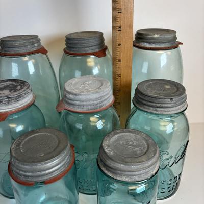 LOT 204: Antique/Vintage Canning Jars
