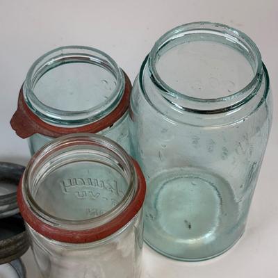 LOT 206: Antique/Vintage Canning Jars