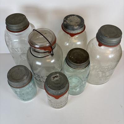 LOT 206: Antique/Vintage Canning Jars