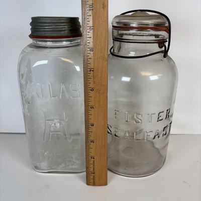 LOT 206: Antique/Vintage Canning Jars