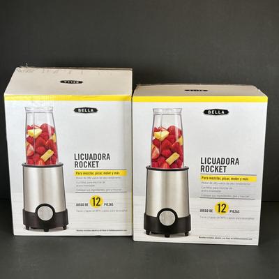 LOT 208: New/Old Stock Bella Rocket Blender, Chopper, Grinder