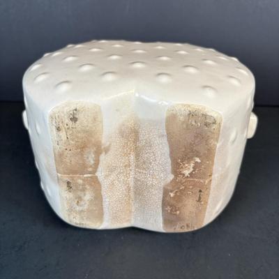 LOT 212: Vintage Kitchen & More: Tupperware Ham Saver, McCoy Hobnail Cookie Jar, Sandwich/Cookie Cutters, Rolling Pin & More