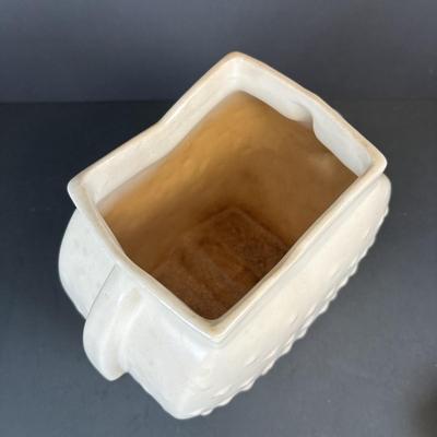 LOT 212: Vintage Kitchen & More: Tupperware Ham Saver, McCoy Hobnail Cookie Jar, Sandwich/Cookie Cutters, Rolling Pin & More