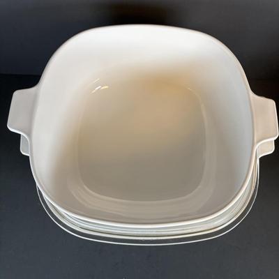LOT 213: Kitchen Essentials: Corelle, Corning Ware, Fire King, Glass Double Boiler, Flatware and a Glass Honeypot