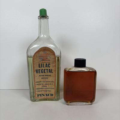 LOT 219: Unique Vintage Bottles & Jar: Colbalt Blue Jar w/a Medicated Creme Lid, Milk Glass Mortar & Pestel w/Lid, Lister Dental...