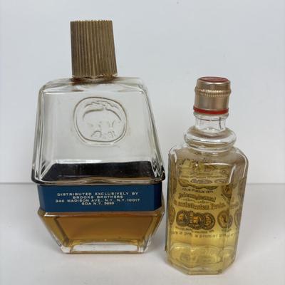 LOT 219: Unique Vintage Bottles & Jar: Colbalt Blue Jar w/a Medicated Creme Lid, Milk Glass Mortar & Pestel w/Lid, Lister Dental...