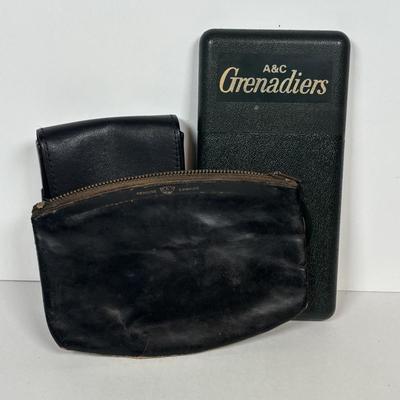 LOT 220: Cigar & Cigarette Tobacco Collection: Murad Tin, Antique Tobacco Scotch & Rappee Snuff Bottle, Cohiba Ashtray, Pouch,...