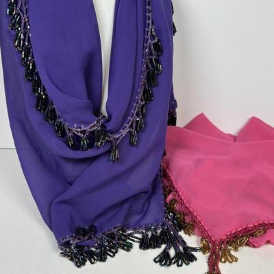 LOT 222: Beautiful Handmade Egyptian Scarves