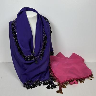 LOT 222: Beautiful Handmade Egyptian Scarves