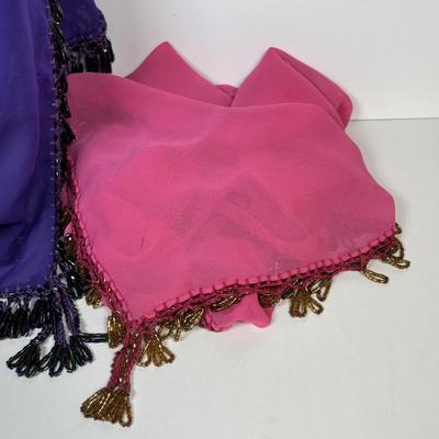 LOT 222: Beautiful Handmade Egyptian Scarves