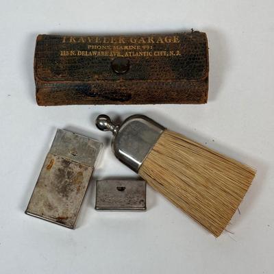 LOT 224: Vintage Razors Featuring a 1900's Gillette Pocket Edition 3 Piece Razor Set w/Original Case, Rolls Razor and More