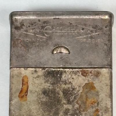 LOT 224: Vintage Razors Featuring a 1900's Gillette Pocket Edition 3 Piece Razor Set w/Original Case, Rolls Razor and More