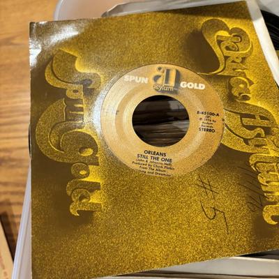 LOT 227: Vintage 45 Records Collection: Foreigner, Kiss, Hall & Oats, Eagles and so Many More