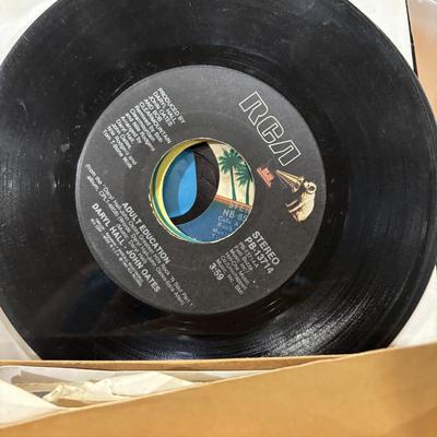 LOT 227: Vintage 45 Records Collection: Foreigner, Kiss, Hall & Oats, Eagles and so Many More