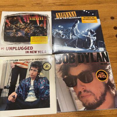 LOT 228: Classic Vinyl LPS: Sealed Nirvana Unplugged & Live, Journey, Warren Zevon, Joe Cocker, Blue Oyster Cult, Bob Dylann & More
