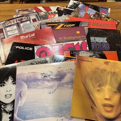 LOT 229: Classic Vinyl Albums: Rolling Stones, Meatloaf, Foreigner, Talk Heads & More