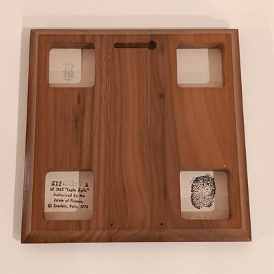 LOT 244: Picasso La Femme and Au Lapin Agile Art Tiles with Art Coffee Table Books