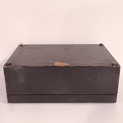 LOT 246: Antique Brass Borzoi Pipe Holder, Glass Lined Cigar Box, Etched Ind. Teak Ashtray & More