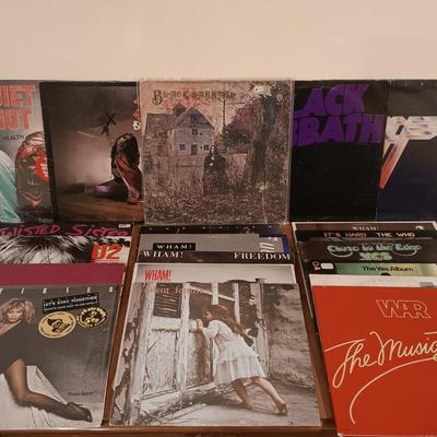 LOT 250: Vintage Records- Black Sabbath, Ozzy Osbourne, WAR, Quiet Riot & More