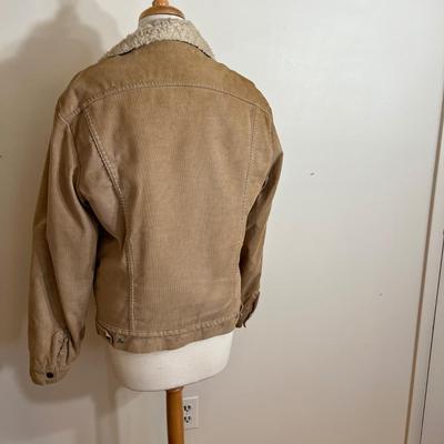 Men's Vintage Levi's Corduroy Shearling Jacket Large