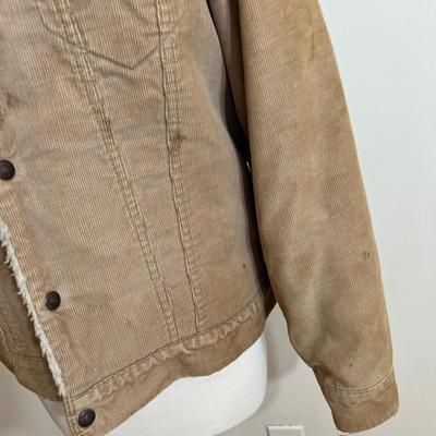 Men's Vintage Levi's Corduroy Shearling Jacket Large