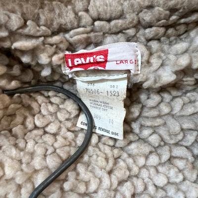 Men's Vintage Levi's Corduroy Shearling Jacket Large
