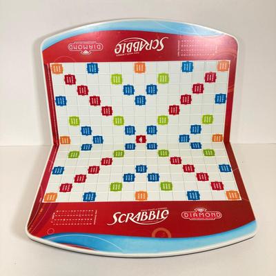 LOT 181: Vintage Game Collection - Scrabble Diamond Anniversary Edition (Rotating Board), Pokemon Pikachu Top / Token Coin, Lie Detecto...