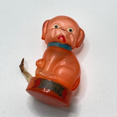 LOT 184: Vintage Collection - Celluloid Tape Measure (Camp, Le Jeune), Pin Cushion, Atlantic City Pill Holder, Perfume Bottle, Mabel...