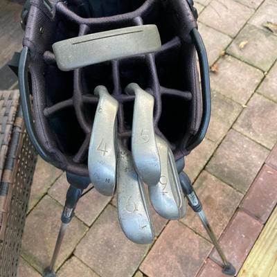 LOT 191: Ping Golf Clubs - Eye2 Yellow Dot Irons with Anser Putter