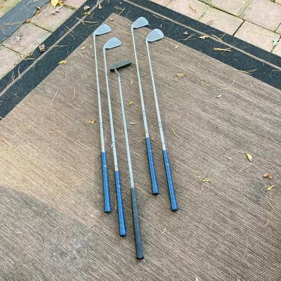 LOT 191: Ping Golf Clubs - Eye2 Yellow Dot Irons with Anser Putter