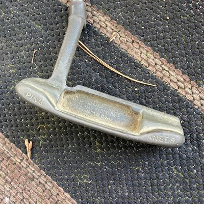 LOT 191: Ping Golf Clubs - Eye2 Yellow Dot Irons with Anser Putter