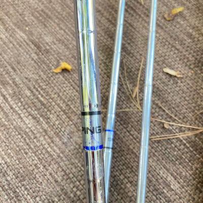LOT 191: Ping Golf Clubs - Eye2 Yellow Dot Irons with Anser Putter
