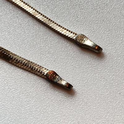 LOT 503: Sterling and Copper Jewelry - Cuff Style Bracelets and Chains for Repair