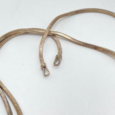 LOT 503: Sterling and Copper Jewelry - Cuff Style Bracelets and Chains for Repair