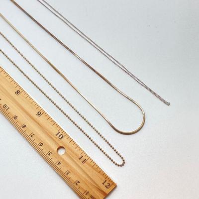 LOT 503: Sterling and Copper Jewelry - Cuff Style Bracelets and Chains for Repair