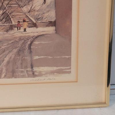 "Children's Morning" by Robert Fabe Signed Print (LR-EL)