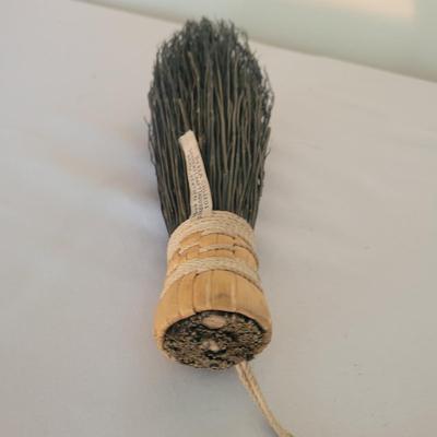 Two Handmade Wooden Brooms (D-EL)