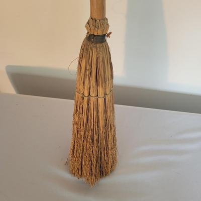 Two Handmade Wooden Brooms (D-EL)