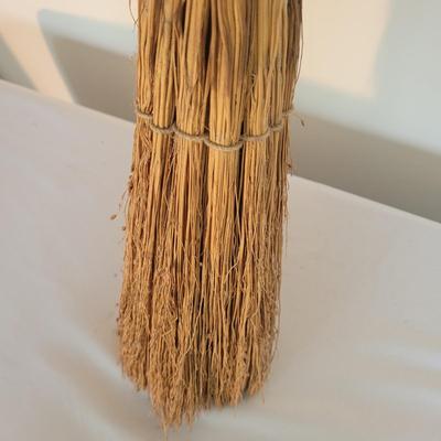 Two Handmade Wooden Brooms (D-EL)