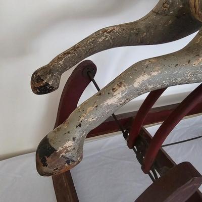 Antique Wooden Rocking Horse (LR-JS)