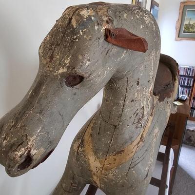 Antique Wooden Rocking Horse (LR-JS)